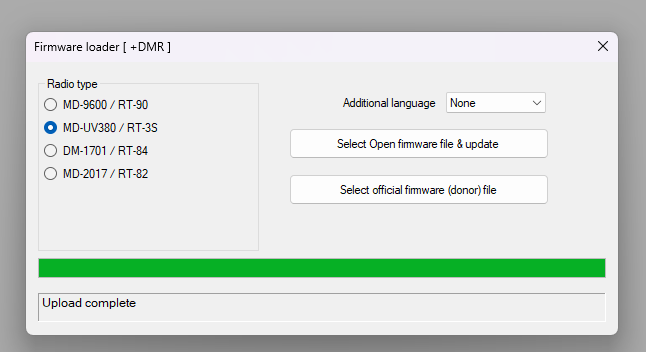 Installing OpenGD77 Retev9s RT3s 6